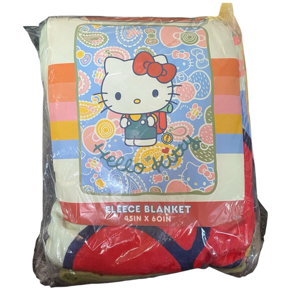 Hello Kitty Fleece Throw Blanket Size 45 x 60
